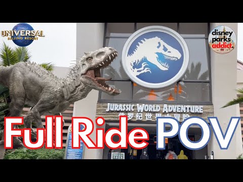[4K] Jurassic World Adventure - POV - Universal Studios Beijing - Opening Day - English Subs