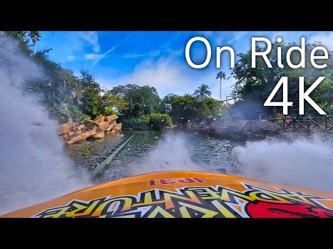 [4K] Jurassic Park - River Adventure - On Ride - Universal Orlando Resort - Islands of Adventure