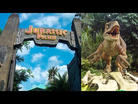 Jurassic Park Rapids Ride! Universal Studios Singapore Onride POV