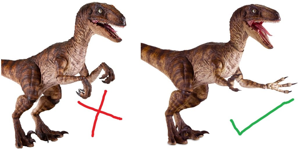 dinosaur with pronated wrists